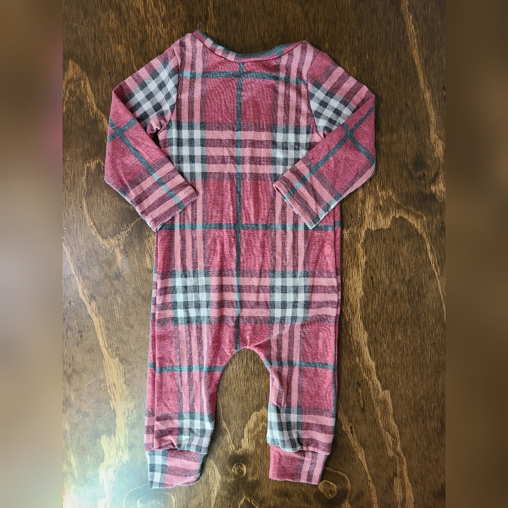 Trendy Bubs Plaid Bamboo Romper